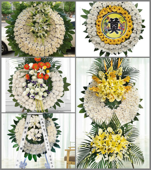 浙江省衢州龙游县湖镇镇后陈村花圈速递